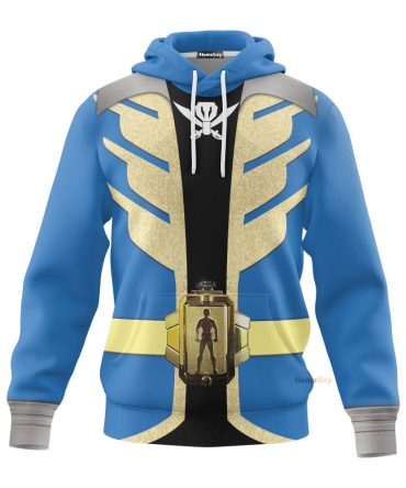 Power Rangers Super Megaforce Blue Ranger Cosplay Costume Hoodie