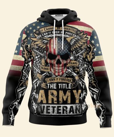 The Title Army Veteran Custom Hoodie