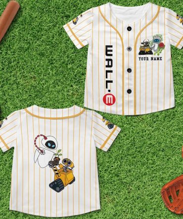 Custom Kids Baseball Jersey - Cute Robot Design - Personalized Name - Perfect Gift!