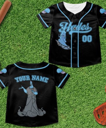 Custom Kids' Hades Baseball Jersey – Personalized Name & Number, Unique Design