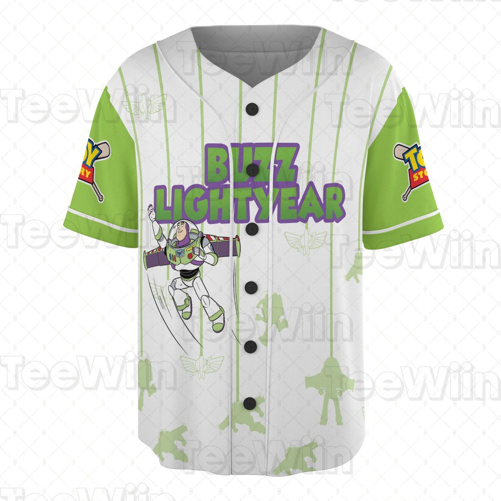 Customizable Buzz Lightyear Baseball Jersey - Toy Story Fan Gift - Personalized Name Option - Image 2