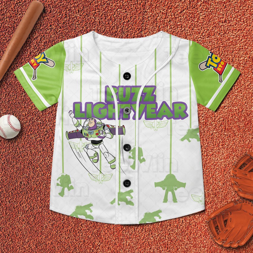 Customizable Buzz Lightyear Baseball Jersey - Toy Story Fan Gift - Personalized Name Option - Image 4