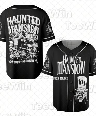 Custom Haunted Mansion Baseball Jersey – Spooky Style For Halloween Fans