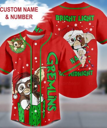 Custom Gremlins Christmas Shirt - Personalized Festive Design, Bright Light Fun!