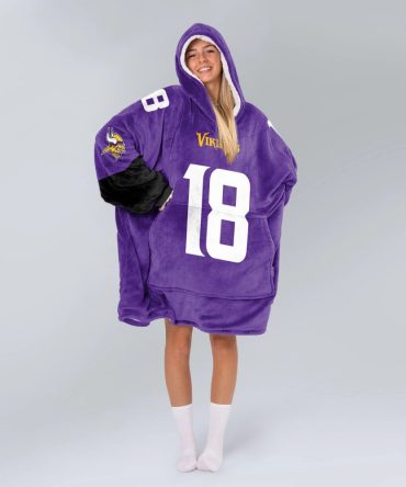 Jj 18 Minnesota Football Unisex Blanket Hoodie