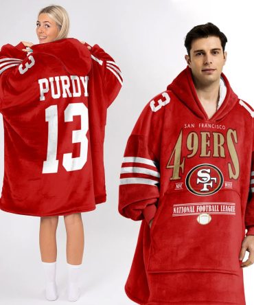 #13 San Francisco Football Unisex Blanket Hoodie