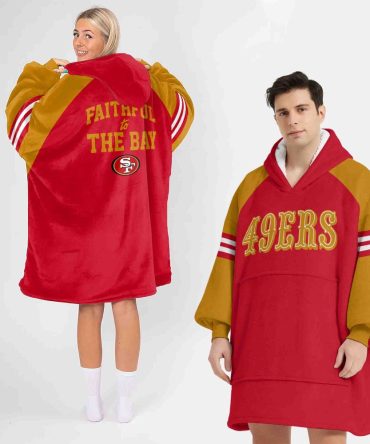 San Francisco Football Unisex Blanket Hoodie