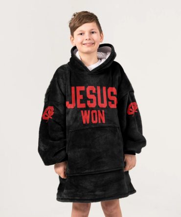 Kid Ohio State Football Unisex Blanket Hoodie