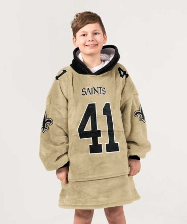 Kid A.K 41 New Orleans Football Unisex Blanket Hoodie
