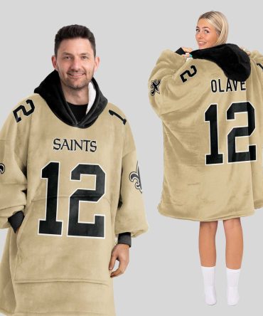 Adult C.O 12 New Orleans Football Unisex Blanket Hoodie