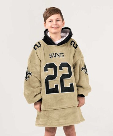 Kid R.S 22 New Orleans Football Unisex Blanket Hoodie