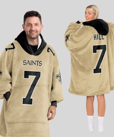 Adult T.H 7 New Orleans Football Unisex Blanket Hoodie
