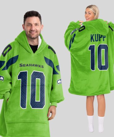 C.K 10 Seattle Football Unisex Blanket Hoodie