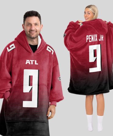 M.P 9 Atlanta Football Unisex Blanket Hoodie