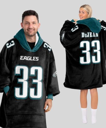 C.D 33 Philadelphia Football Unisex Blanket Hoodie