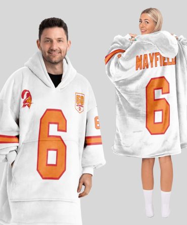 Adult B.M 6 Tampa Bay Football 50Th Season Game Unisex Blanket Hoodie