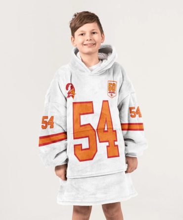 Kid L.D 54 Tampa Bay Football 50Th Season Game Unisex Blanket Hoodie