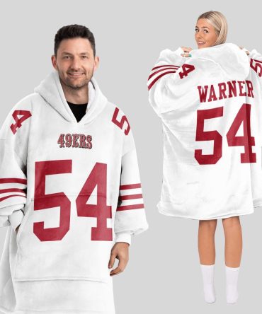 F.W 54 San Francisco Football Unisex Blanket Hoodie
