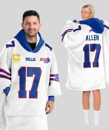 Mafia J.A 17 Buffalo Football Unisex Blanket Hoodie