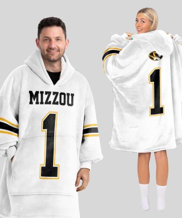 Adult 1 Missouri Football Unisex Blanket Hoodie