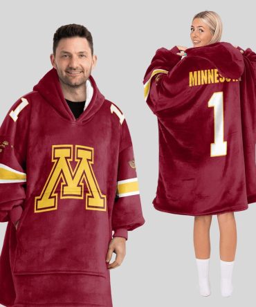 #1 Minnesota Football Unisex Blanket Hoodie