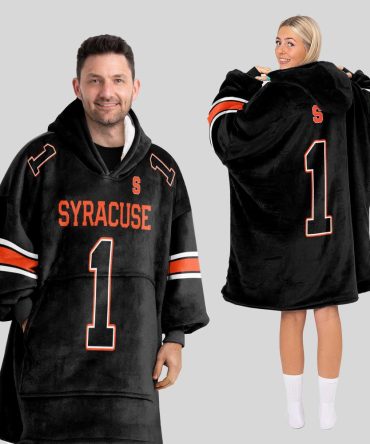 Adult #1 Syracuse Football Unisex Blanket Hoodie
