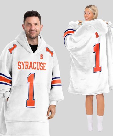 Adult #1 Syracuse Football Unisex Blanket Hoodie