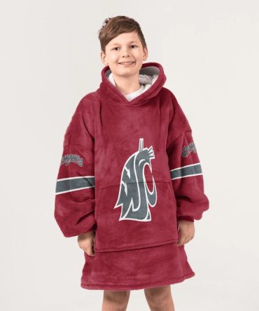 Kid #1 Washington State Football Unisex Blanket Hoodie