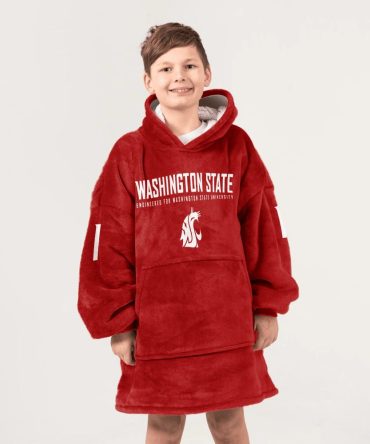 Kid #1 Washington State Football Unisex Blanket Hoodie