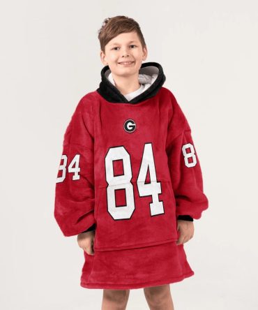 Kid L.M 84 Georgia Football Unisex Blanket Hoodie