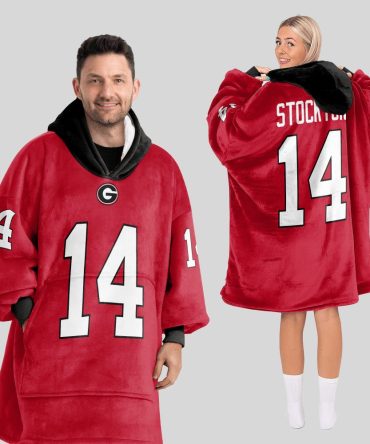 Adult G.S 14 Georgia Football Unisex Blanket Hoodie