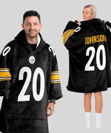 20 Pittsburgh Football Unisex Blanket Hoodie