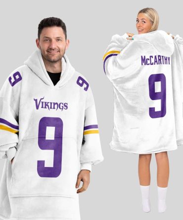 J.J.M 9 Minnesota Football Unisex Blanket Hoodie