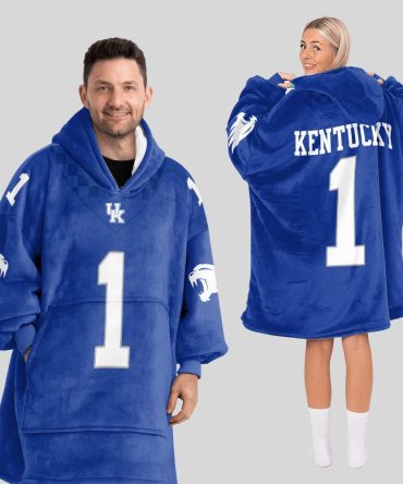 Adult #1 Kentucky Football Unisex Blanket Hoodie
