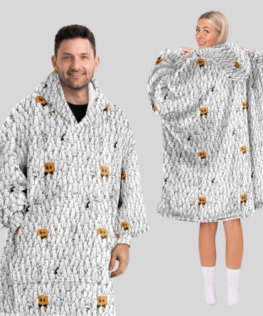 Adult Great Pumpkin Unisex Blanket Hoodie
