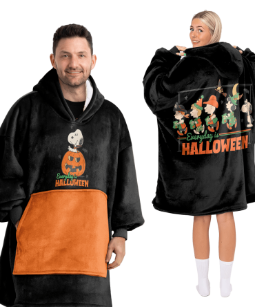 Adult Halloween Great Pumpkin Unisex Blanket Hoodie