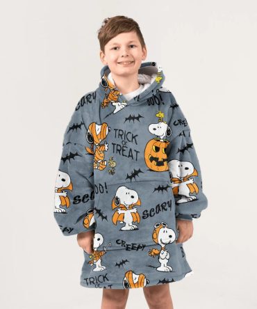 Kid Peanuts Snoopy Halloween Unisex Blanket Hoodie