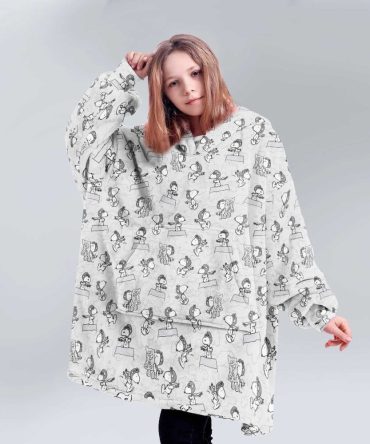 Kid Snoopy "The Flying Ace" Unisex Blanket Hoodie