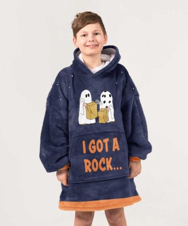 Kid It'S The Great Pumpkin, Charlie Brown Halloween Unisex Blanket Hoodie
