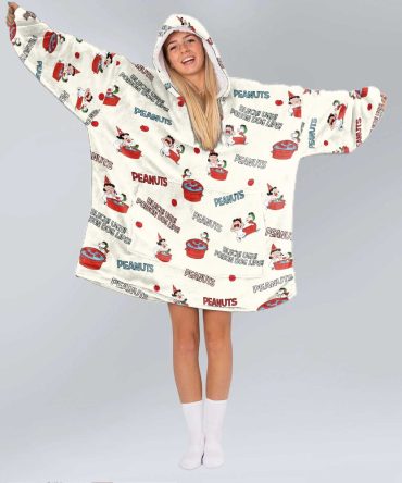 Adult Snoopy Poison Lips Unisex Blanket Hoodie