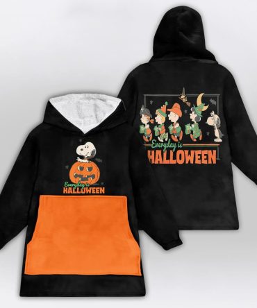 Kid Great Pumpkin Unisex Blanket Hoodie