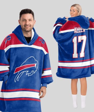 J.A 17 Buffalo Football Unisex Blanket Hoodie