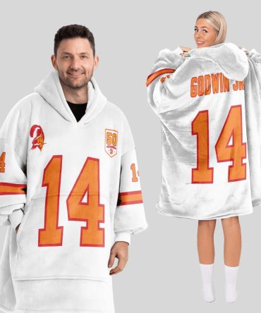 Adult 14 Tampa Bay Football 50Th Season Game Unisex Blanket Hoodie