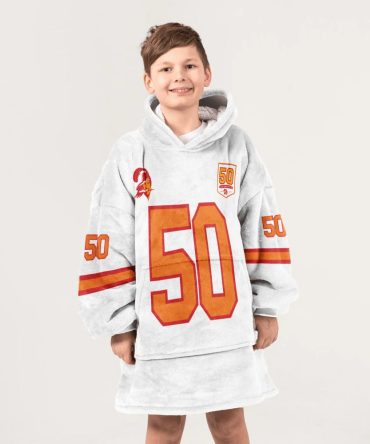 Kid V.V 50 Tampa Bay Football 50Th Season Game Unisex Blanket Hoodie