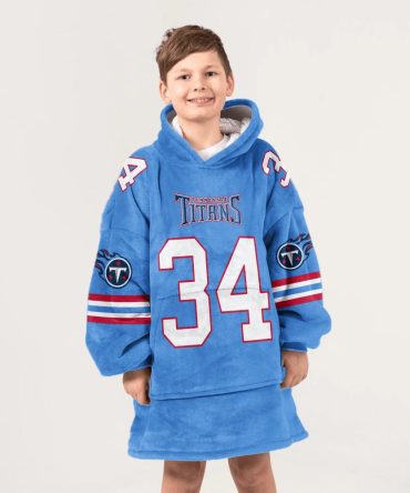 Kid E.C 34 Tennessee Football Unisex Blanket Hoodie