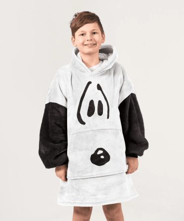 Kid Snoopy Iconic Face Unisex Blanket Hoodie