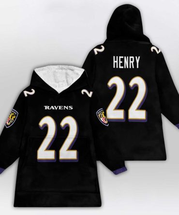 D.H 22 Baltimore Football Unisex Blanket Hoodie