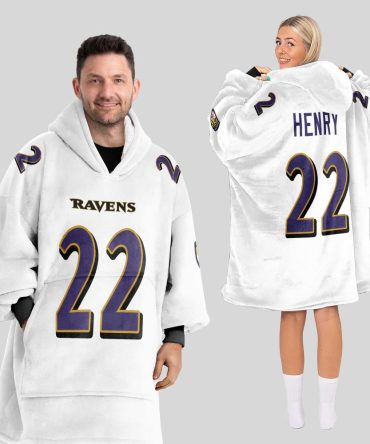 D.H 22 Baltimore Football Unisex Blanket Hoodie