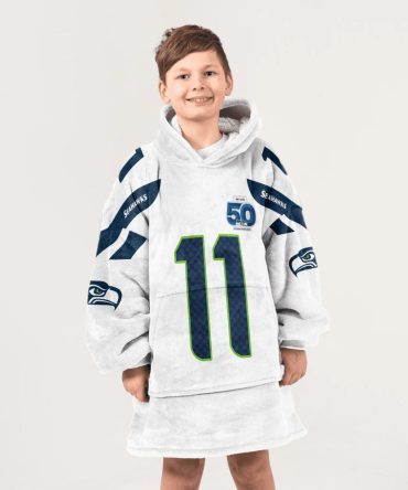 Kid 11 Seattle Football Unisex Blanket Hoodie