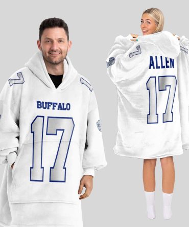 J.A 17 Buffalo Football Unisex Blanket Hoodie